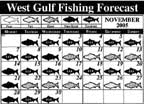 Gulf Coast Fisherman Fishing Calendar